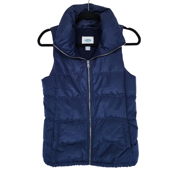 NEW! Navy Puffer Vest - Picture 1 of 5
